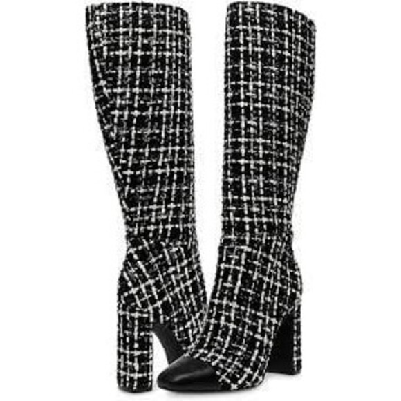 Steve Madden Ally-C Boucle Cap Toe Tall Boots Wide Calf 6.5 - Picture 7 of 7